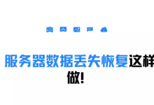 服务器数据要怎么恢复？服务器数据恢复方法-网硕互联帮助中心