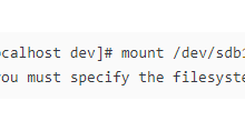 挂载云服务器数据盘时提示“mount: you must specify the filesystem type”怎么办?-网硕互联帮助中心
