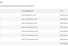 阿里云 同步 ntp时间的服务器地址-网硕互联帮助中心