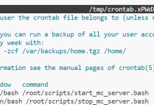 用脚本实现Minecraft服务器崩溃自动重启和定时开关,并自动整理日志(自用备忘)-网硕互联帮助中心