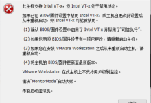 启动虚拟机出现“此主机支持 Intel VT-x,但 Intel VT-x 处于禁用状态”-网硕互联帮助中心