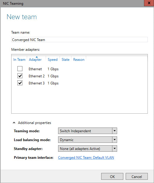 Windows NIC 分组添加属性