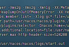 linux环境下nacos 启动报错Unable to start web server(Unable to start embedded Tomcat)-网硕互联帮助中心