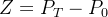 Z=P_T-P_0