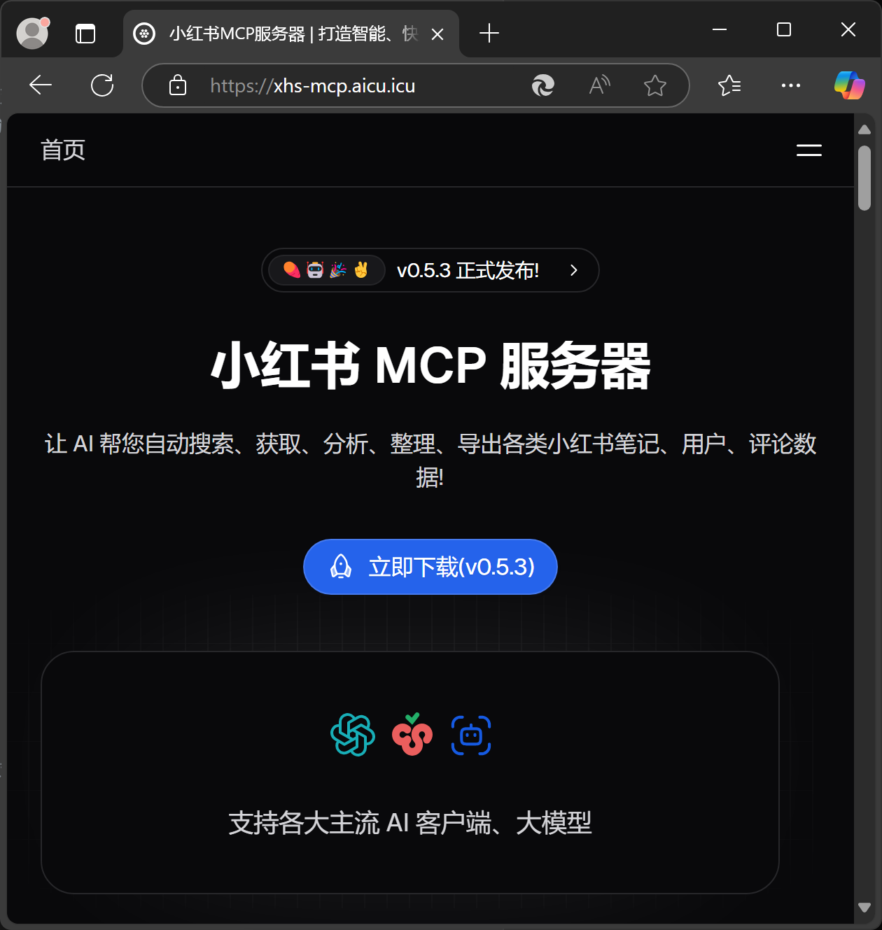 安装小红书MCP服务器