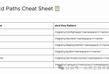 Kubernetes 运维操作手册:从 etcd 快照进行精确恢复-网硕互联帮助中心