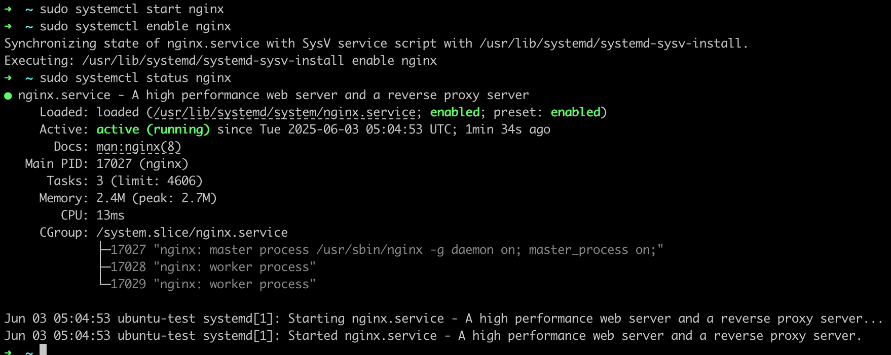 NGINX 运行状态