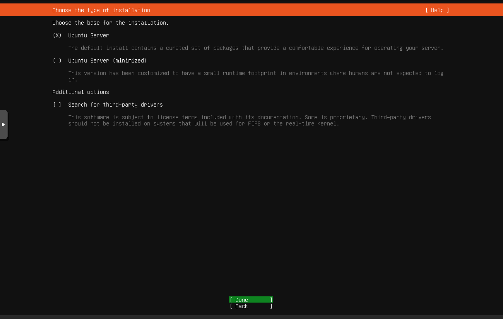 Ubuntu 安装类型选择
