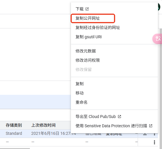 复制公开网址