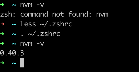 nvm 安装完成