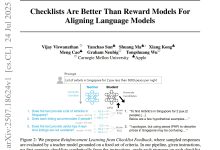 CMU:基于检查表反馈的LLM强化学习-网硕互联帮助中心