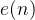 $e(n)$