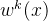 w^k(x)