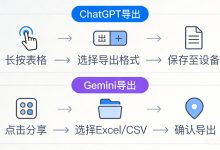 手机ChatGPT和Gemini生成的表格怎么导出-网硕互联帮助中心