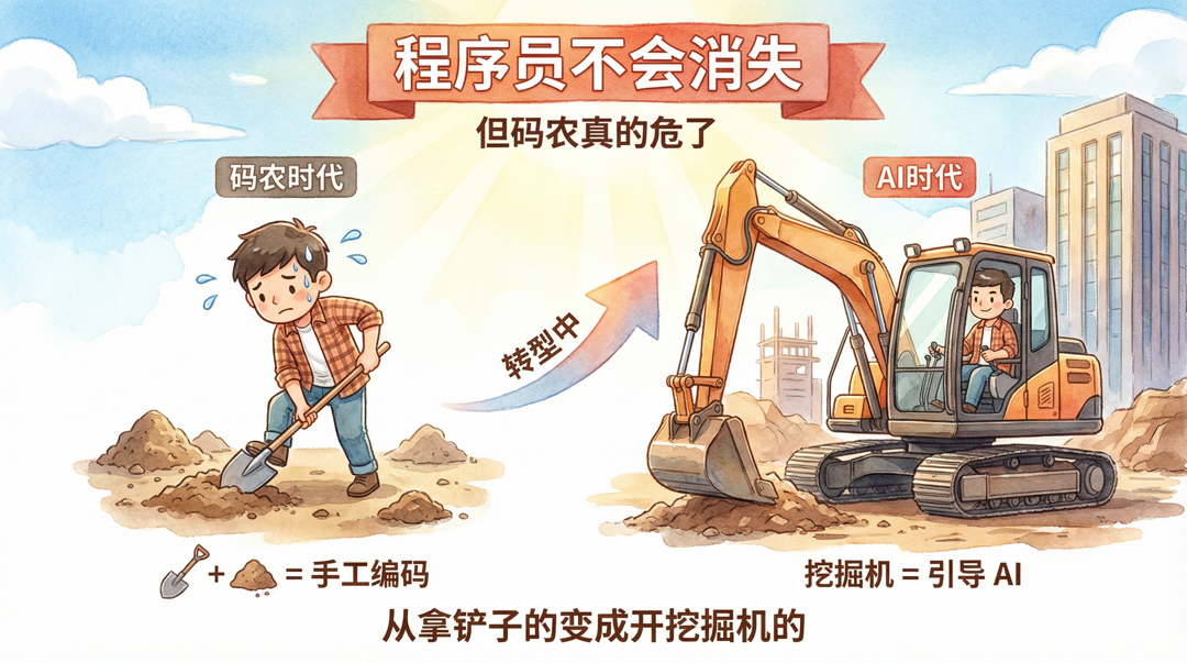 程序员从"码农"到"挖掘机手"的转型