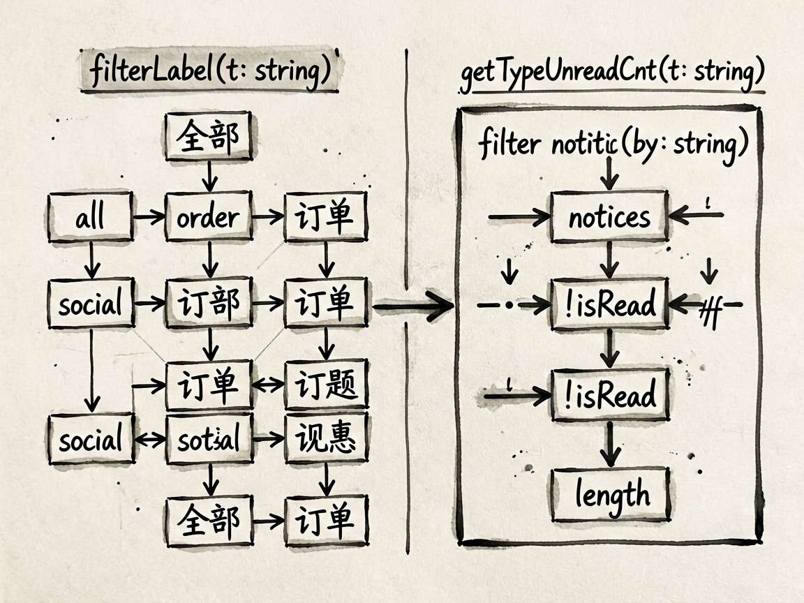 Ink-notes style comparison diagram showing two key