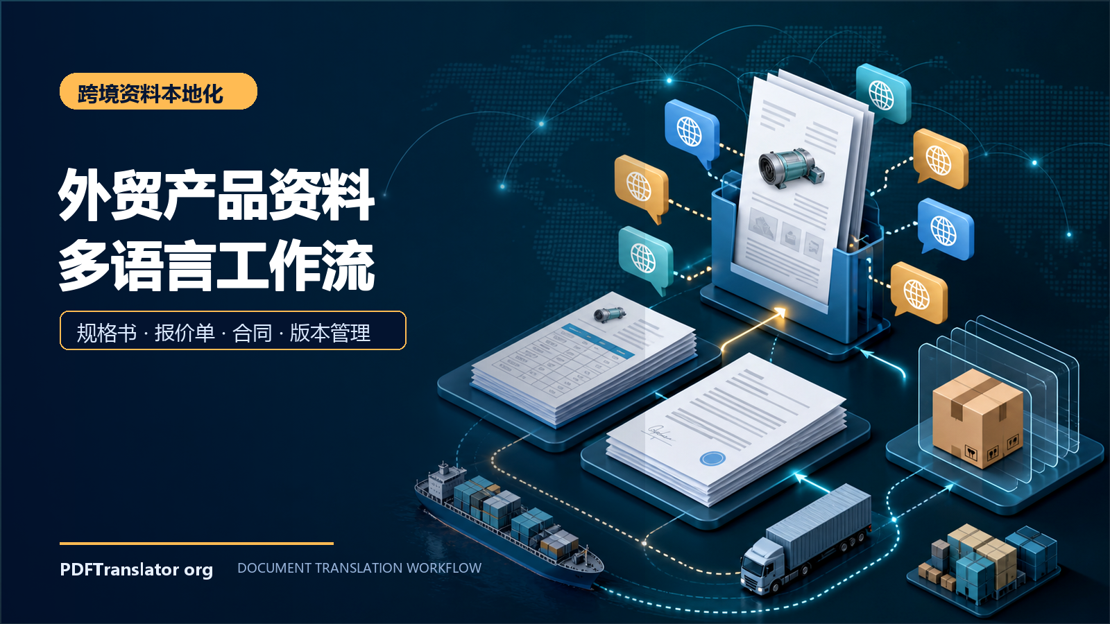 外贸产品资料多语言工作流
