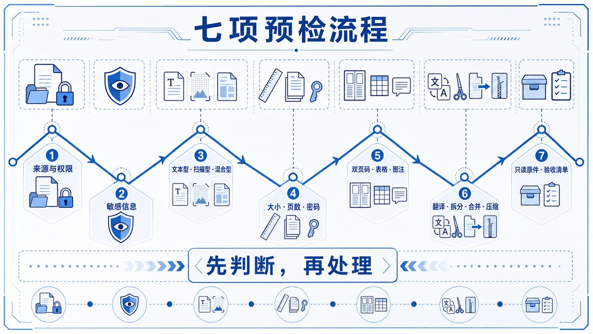 PDF 处理前的页面结构地图
