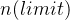 n(limit)