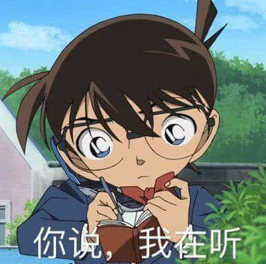 程序员 reaction:柯南00022 你说我在听