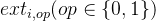 ext_{i,op}(op\\in \\{0,1\\})