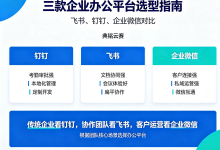 飞书、钉钉、企业微信对比:三款企业办公平台选型指南-网硕互联帮助中心