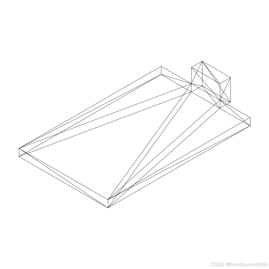 CAD 等轴测投影示意