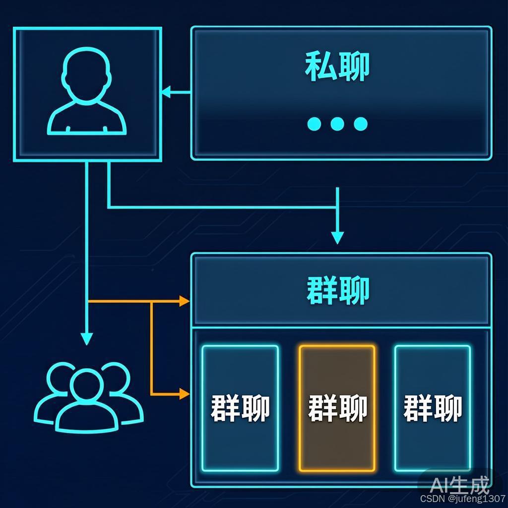 流程图:session key 生成规则,私聊与群聊的差异