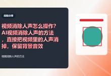 视频消除人声怎么操作?AI视频消除人声的方法,直接把视频里的人声消掉,保留背景音效-网硕互联帮助中心