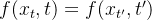 f(x_t,t)=f(x_{t'},t')