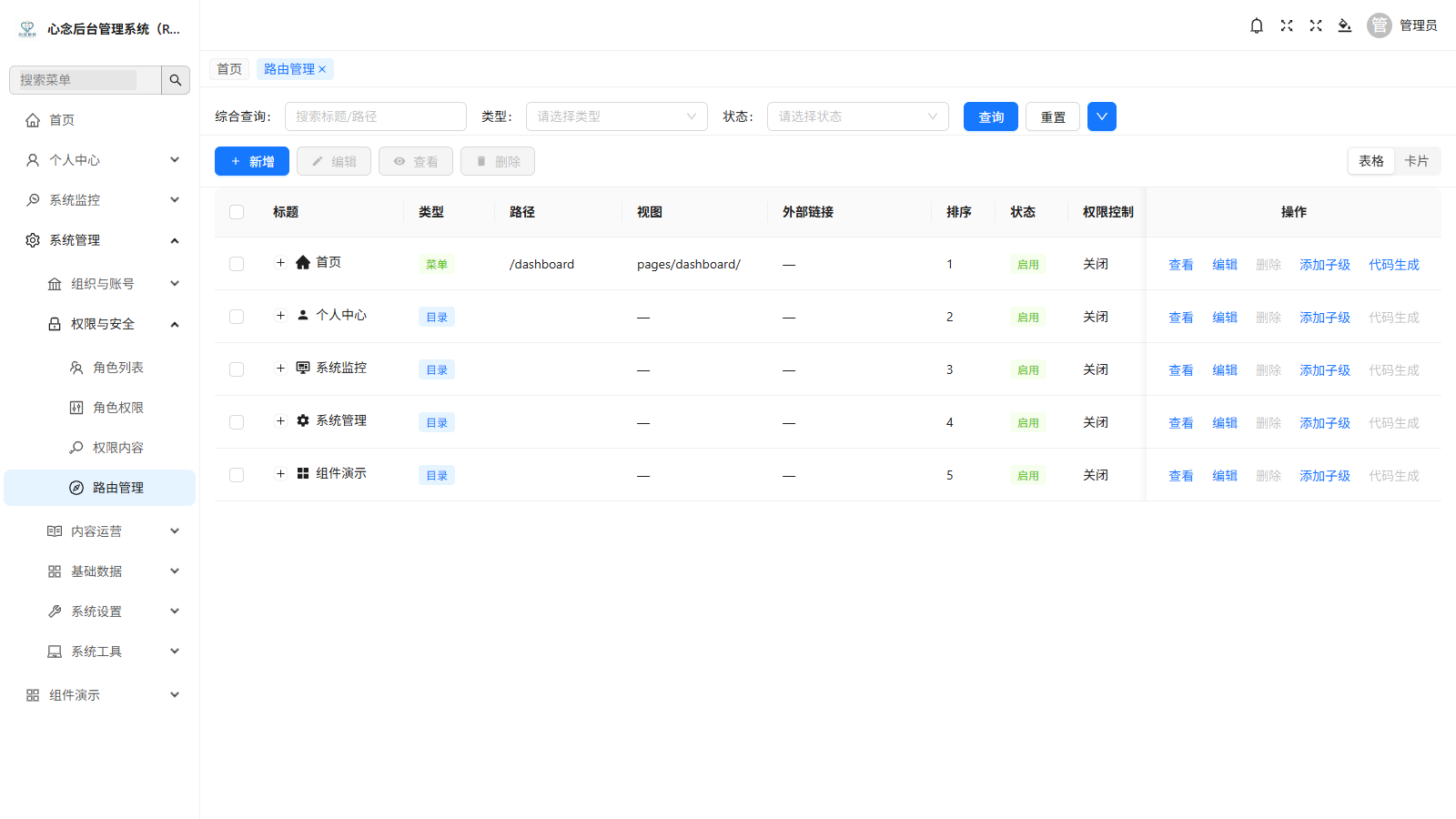 路由管理