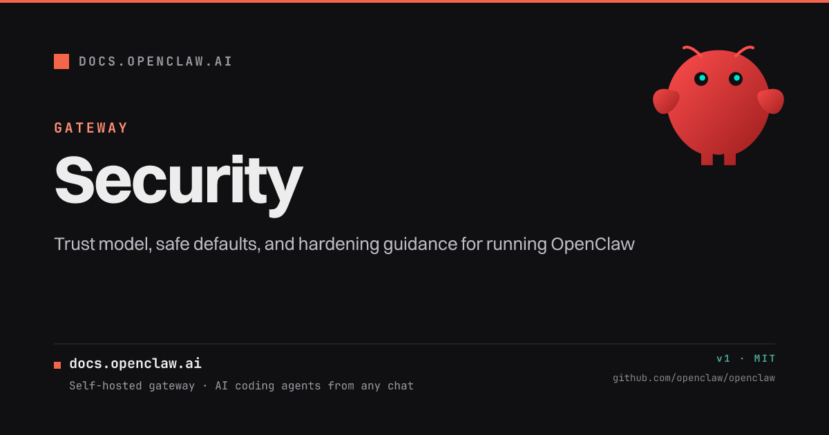 OpenClaw 安全文档卡片