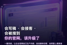 这么好的系统,怎么不早点告诉我?|AI 时代,企业官网居然可以这么有用?-网硕互联帮助中心