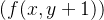 (f(x,y+1))