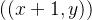 ((x+1,y))