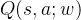 Q(s,a;w)