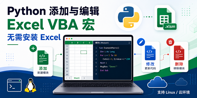 Python 添加与修改 Excel VBA 宏