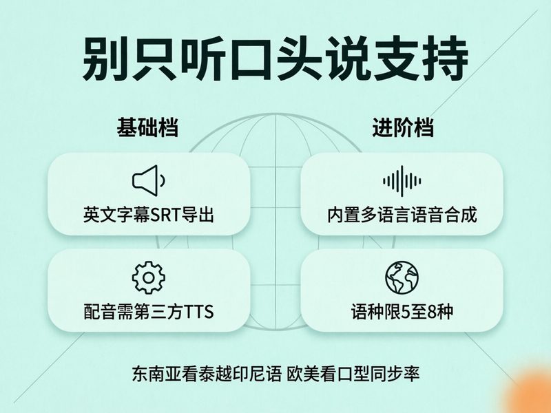 多语言能力分两档、进阶档语种限5-8种,但选平台时还有几类常见误区容易踩。