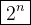 \\boxed{2^n}