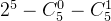 2^5-C_5^0-C_5^1