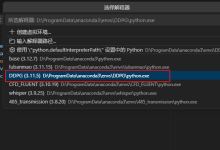AI学习记录--vscode里面用anaconda的python环境-网硕互联帮助中心