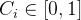 $C_i \\in [0,1]$