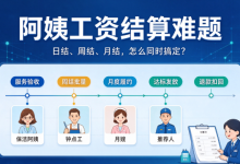 家政平台的 “阿姨工资“ 结算难题:日结、周结、月结,怎么同时搞定?-网硕互联帮助中心