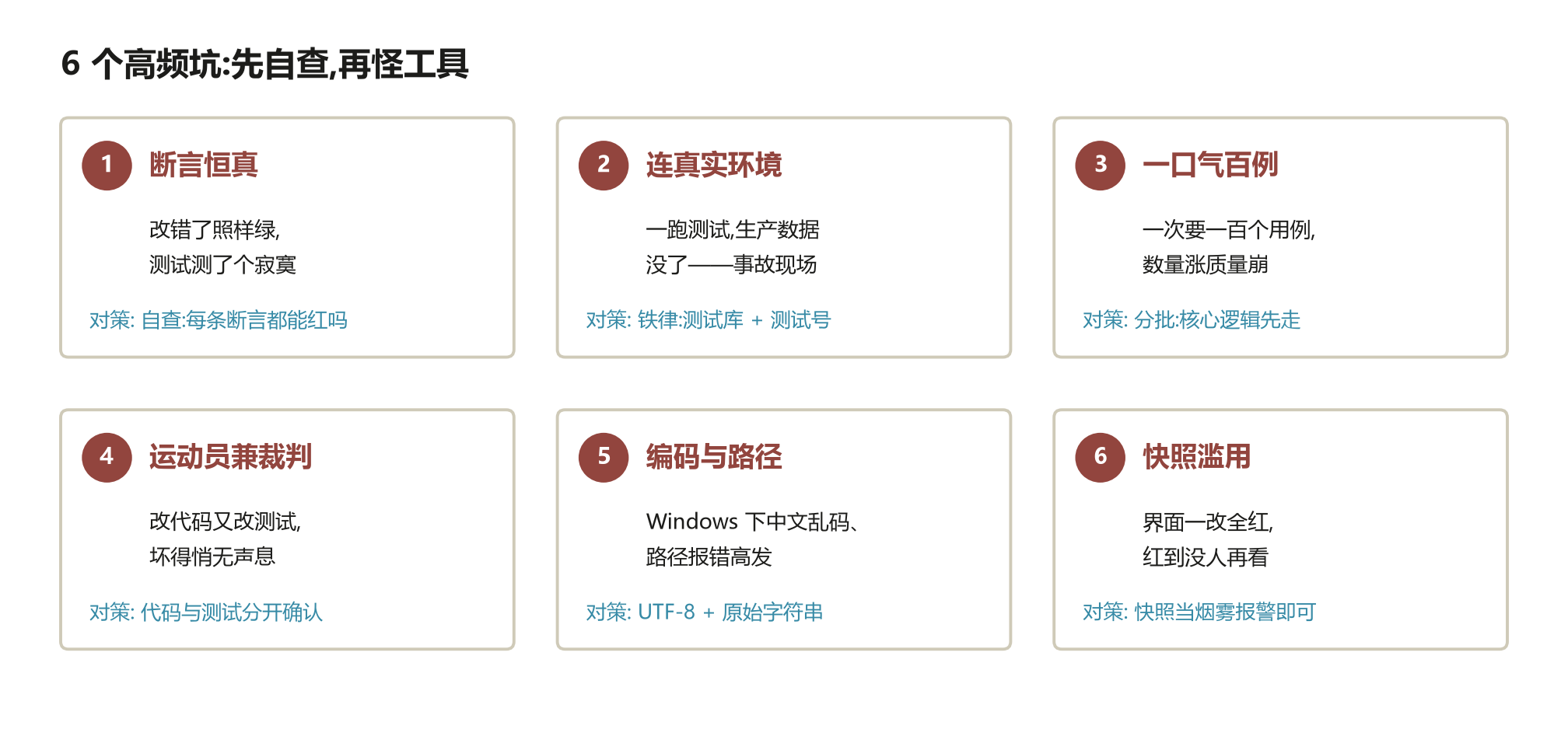 6 个高频坑与对策