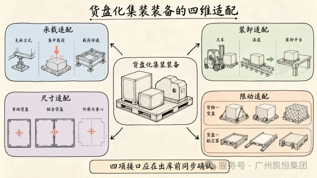 货盘化集装装备的四维适配