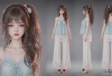 高精度3D半写实漫剧女性角色设定图-网硕互联帮助中心