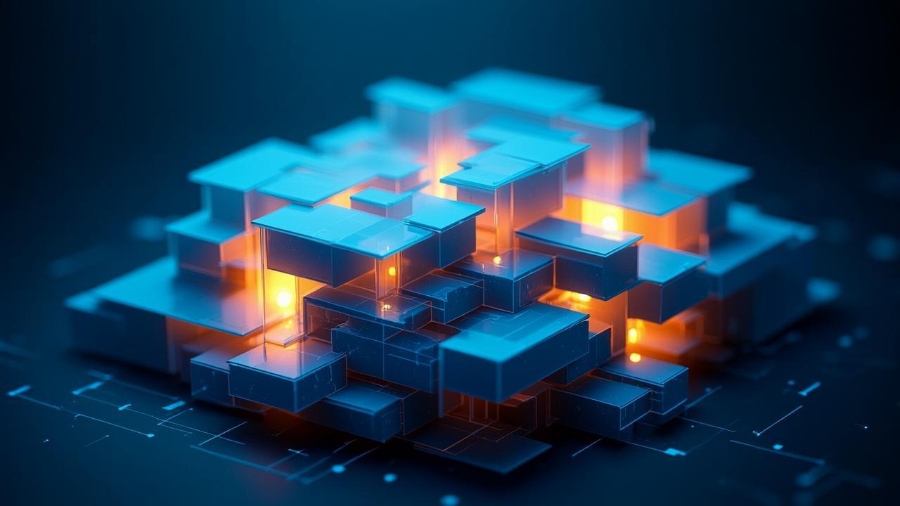An abstract visualization of a security audit proc