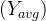 (Y_{avg})