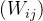 (W_{ij})