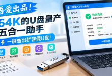 吾爱出品!64K的U盘量产四合一助手,一键查出扩容假U盘并强制缩容至真实容量-网硕互联帮助中心